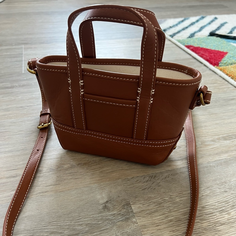 BRAND NEW J.Crew Mini Montauk Tote Leather
